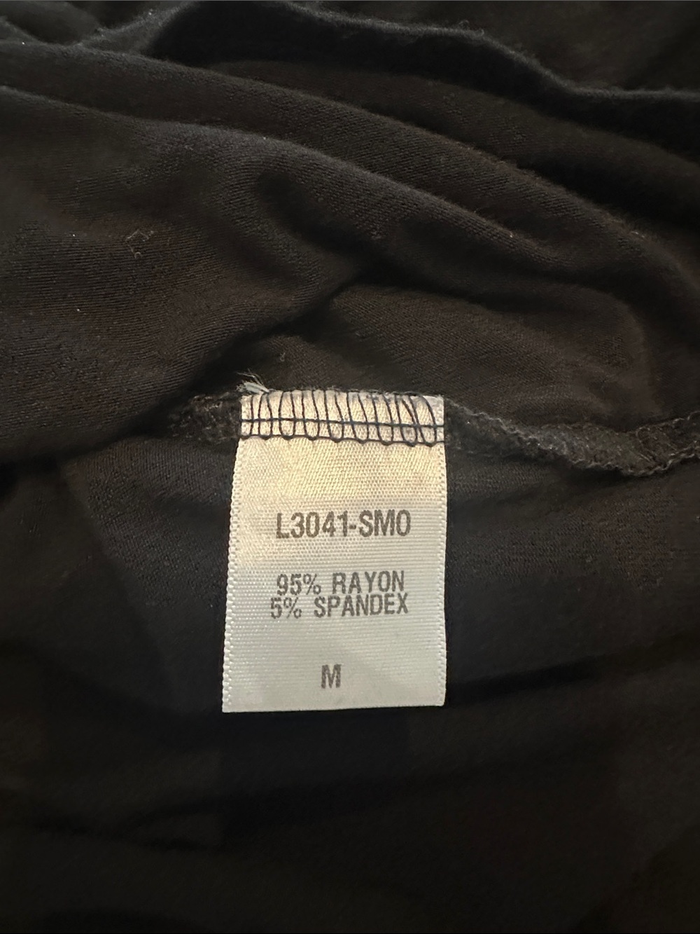Black Sleeveless Draped V-Neck Women’s top - Picture 4 of 5